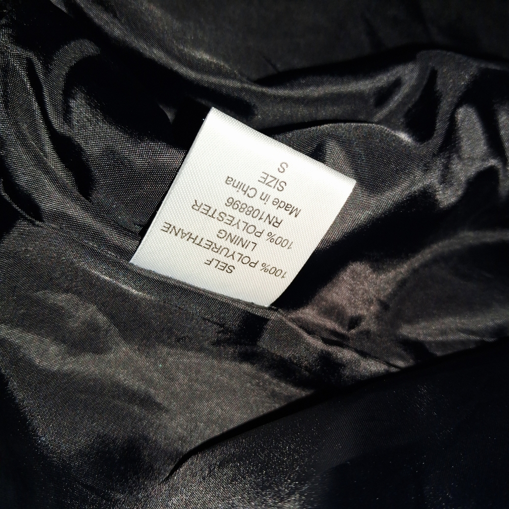 Red Black Moto Embellished Jacket Patchwork Studd… - image 8